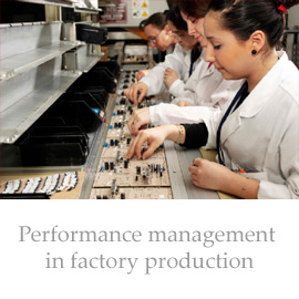 Performance management in factory production