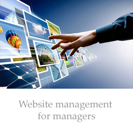Managing web site for managers